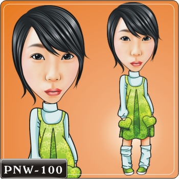 小孩人像Q版漫畫PNW-100